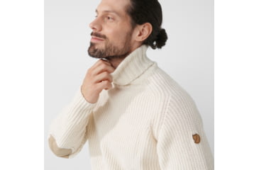 Image of Fjallraven Ovik Roller Neck Sweater - Mens, Chalk White, 2XL, F87072-113-XXL