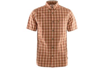 Image of Fjallraven Ovik Short Sleeve Shirt - Mens, Light Olive, Large, F81923-622-L