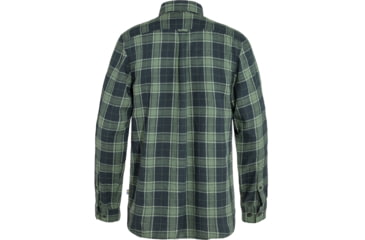 Image of Fjallraven Ovik Travel Long Sleeve Shirt - Mens, Dark Navy/Patina Green, Medium, F87208-555-614-M