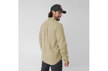 Image of Fjallraven Ovik Travel Long Sleeve Shirt - Mens, Sand Stone, Medium, F87208-195-M