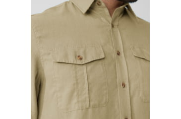 Image of Fjallraven Ovik Travel Long Sleeve Shirt - Mens, Sand Stone, Medium, F87208-195-M