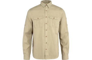 Image of Fjallraven Ovik Travel Long Sleeve Shirt - Mens, Sand Stone, Medium, F87208-195-M
