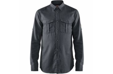 Image of Fjallraven Ovik Travel Shirt Long Sleeve - Mens, Dusk, Extra Small, F82999-42-XS