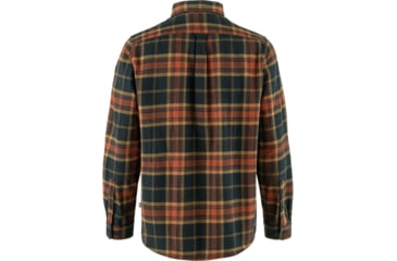 Image of Fjallraven Ovik Twill Shirt - Mens, Autumn Leaf/Dark Navy, Medium, F81478-215-555-M