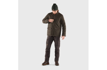 Image of Fjallraven Ovik Wool Padded Jacket - Mens, Dark Olive, Small, F84127-633-S