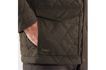 Image of Fjallraven Ovik Wool Padded Jacket - Mens, Dark Olive, Small, F84127-633-S