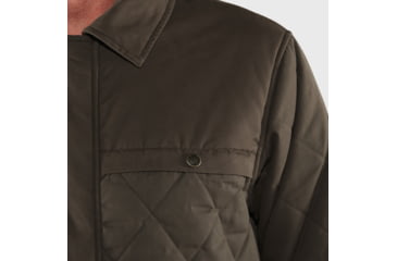 Image of Fjallraven Ovik Wool Padded Jacket - Mens, Dark Olive, Small, F84127-633-S