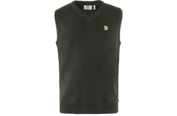 Image of Fjallraven Ovik Wool Vest - Mens, Dark Olive, Extra Small, F87324-633-XS