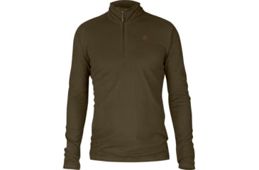 Image of Fjallraven Pine Half Zip - Mens, Dark Olive, Medium, F81446-633-M