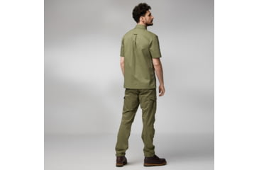 Image of Fjallraven Raven Short Sleeve Shirt - Mens, Green-Laurel Green, Large, F87106-620-625-L