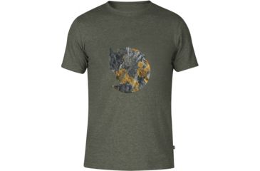 Image of Fjallraven Rock Logo T-Shirt - Men's-Mountain Grey-XX-Large