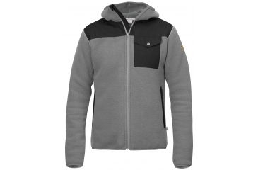 Image of Fjallraven Singi Fleece Hoodie - Men's-Grey-Small