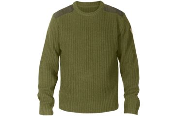 Image of Fjallraven Singi Knit Sweater - Men's-Dark Olive-Large