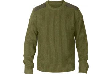 Image of Fjallraven Singi Knit Sweater - Mens, Dark Olive, Extra Large, F81830-633-XL