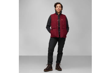 Image of Fjallraven Singi Padded Vest - Womens, Bordeaux Red, Small, F87175-347-S