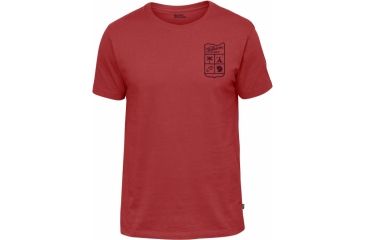 Image of Fjallraven Small Classic Badge T-Shirt Mens, Lava, XS F81953-335-XS