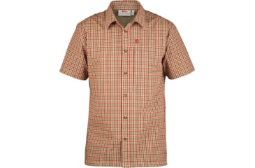Image of Fjallraven Svante Seersucker Short Sleeve Shirt - Men's, Extra Small, Green, F81544-620-XS