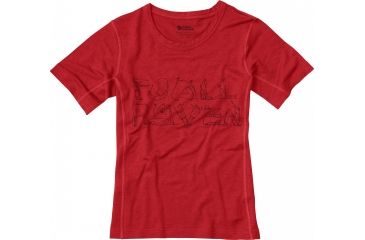 Image of Fjallraven Trail T-Shirt - Kids'-Red-EU 110