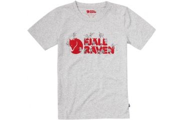 Image of Fjallraven Trek Logo T-Shirt - Kids'-Grey-EU 110