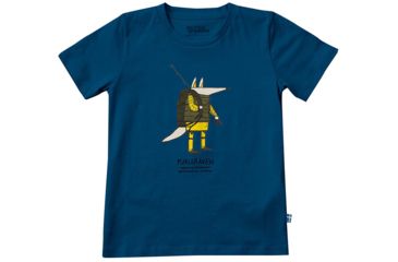Image of Fjallraven Trekking Fox T-Shirt - Kids-EU 110-Lake Blue