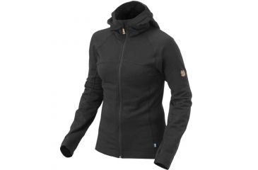 Image of Fjallraven Tur Fleece Hoodie - Women's-Black-X-Small