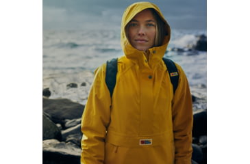 Image of Fjallraven Vardag Hydratic Anorak Jacket - Womens, Mustard Yellow, Extra Large, F87094-161-XL