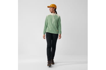 Image of Fjallraven Vardag Lite Fleece - Womens, Sage Green/Chalk White, Medium, F84785-516-113-M