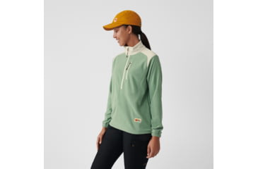 Image of Fjallraven Vardag Lite Fleece - Womens, Sage Green/Chalk White, Medium, F84785-516-113-M