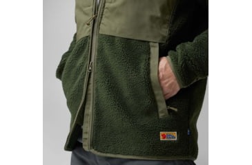 Image of Fjallraven Vardag Pile Jacket - Mens, Deep Forest/Laurel Green, Medium, F87164-662-625-M