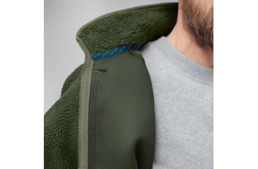 Image of Fjallraven Vardag Pile Jacket - Mens, Deep Forest/Laurel Green, Medium, F87164-662-625-M