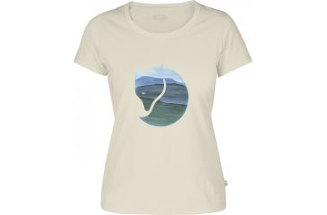 Image of Fjallraven Watercolour Fox T-Shirt - Women's-Chalk White-Large