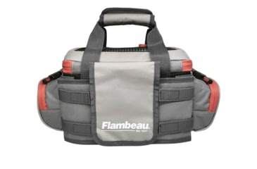 Image of Flambeau 4007 Pro-Angler Tackle Bag, Grey/Red, FL30005