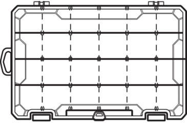 Image of Flambeau 4007 Tuff Tainer 6 Fixed Compartments With Adjust. Dividers and Zerust, 4007