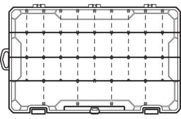 Image of Flambeau 5007 Tuff Tainer 4 Fixed Compartments With Adjust. Dividers and Zerust, 5007