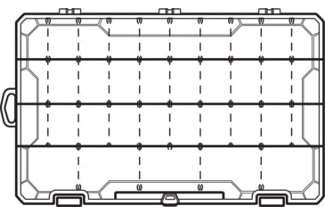Image of Flambeau 5007 36 Compartments Tuff Tainer w/ Dividers and Zerust, 5007