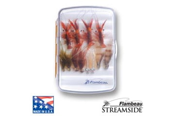 Image of Flambeau Streamside Fly Box Ripple Foam, Clear, Medium, 3035