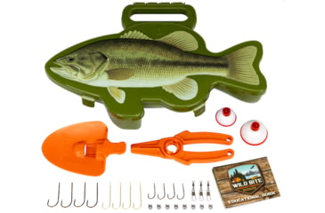 Image of Flambeau Wild Bite Adventure Fishing Kit - Bass, Green, 440WBB