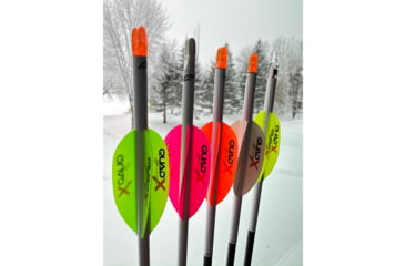 Image of Flex Fletch Quad X Vanes, Cosmic Green, 50 pack, 1006301