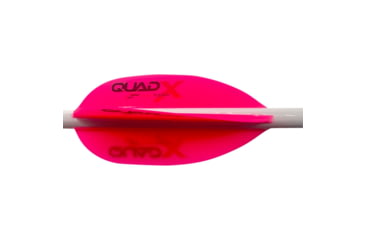 Image of Flex Fletch Quad X Vanes, Flo Red, 50 pack, 1006303