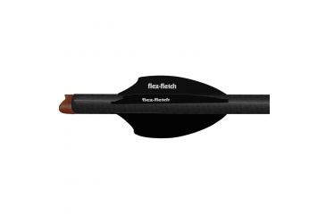 Image of Flex Fletch Silent Knight 200, Black 2 in. 36 pk. SK-200-BLK