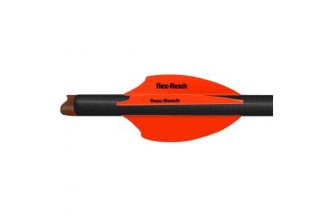 Image of Flex Fletch Silent Knight 200, Blaze Orange 2 in. 36 pk. SK-200-BLZ
