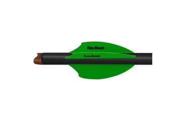 Image of Flex Fletch Silent Knight 200, Flo Green 2 in. 36 pk. SK-200-FG