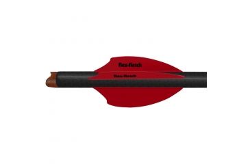 Image of Flex Fletch Silent Knight 200, Real Red 2 in. 36 pk. SK-200-RD