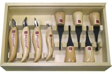 Image of Flexcut Deluxe Palm and Knife Set FLEXKN700