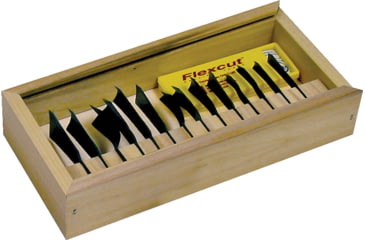 Image of Flexcut Deluxe Power Gouge Set Knife, 14 Piece Set, RG100