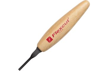 Image of Flexcut Micro Deep U-Gouge Tool 2mm Fixed Blade Knife, 1.5in, Carbon Steel, Wood Handle FLEXMT28