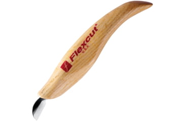 Image of Flexcut Mini Chip Carving Knife, 5.25 overall, Smaller design wood handle is faceted with multipl, KN20