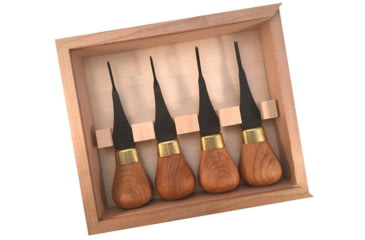 Image of Flexcut Premium Micro-Palm Set, Knob Cherry Wood Handles, FRP804