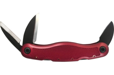 Image of Flexcut Spoon Carvin Jack Knife, SS Blade, Red Aluminum Handle, 4.25in Closed Lockback, Includes Deep Hook Knife, Hook Knife, Detail Knife, JKN96