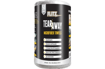 Image of Flitz Tear-Away Microfiber Polishing Cloths 12x12 Grey 50/ct 8EC4CCCE